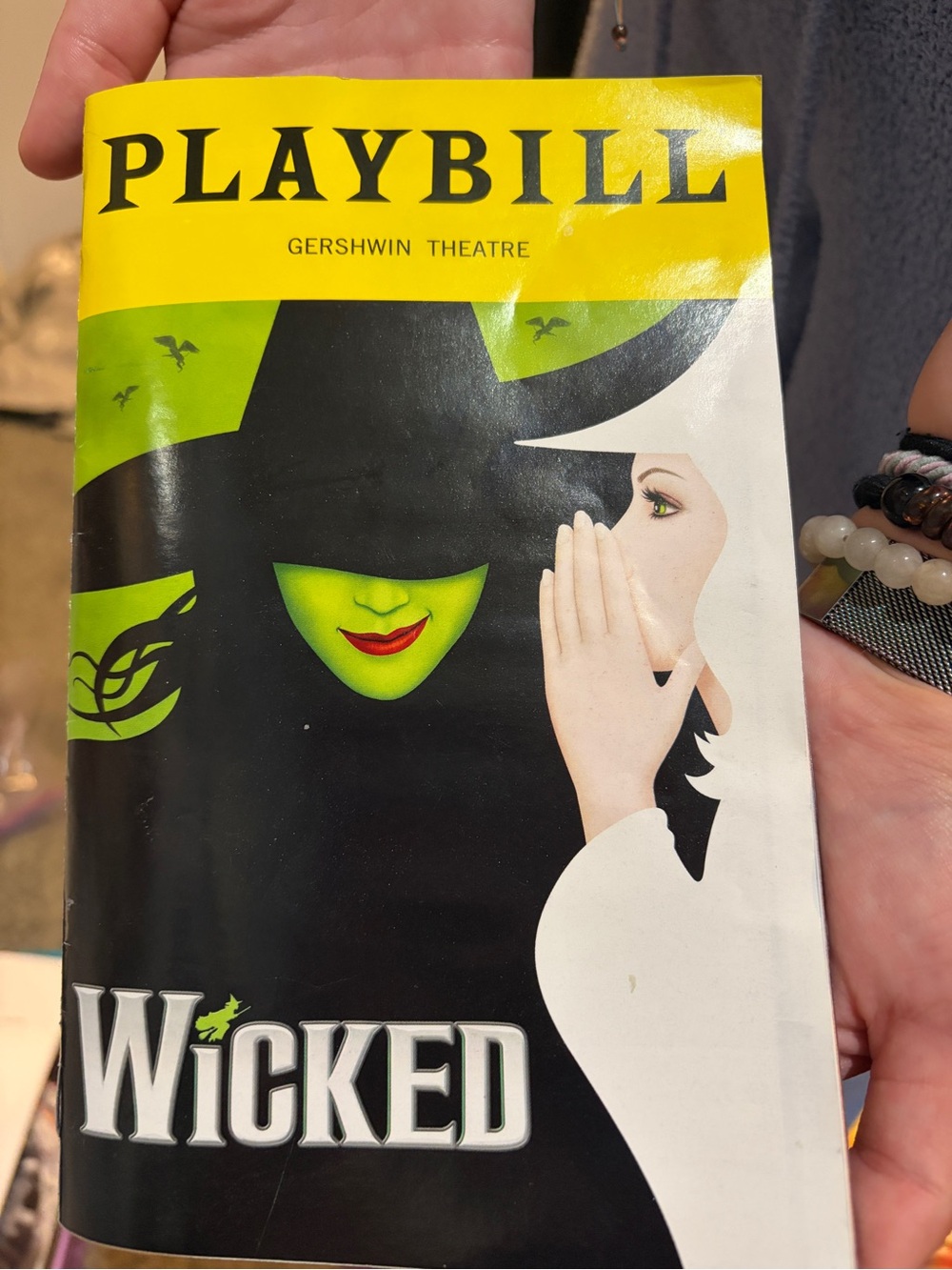 Playbill Wicked - from May 2025